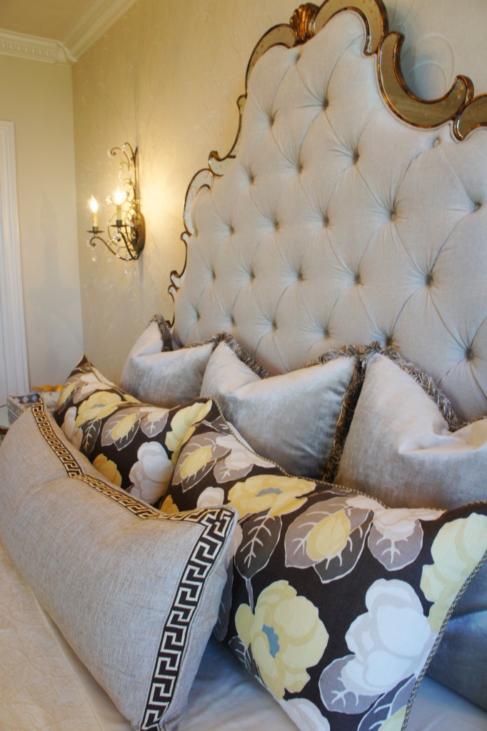 I mixed velvet with linen and decorative trims.  