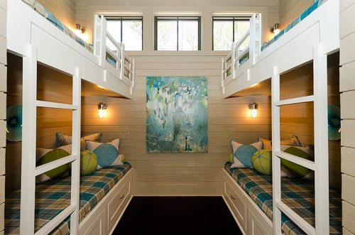 Watercolor Bunk Room