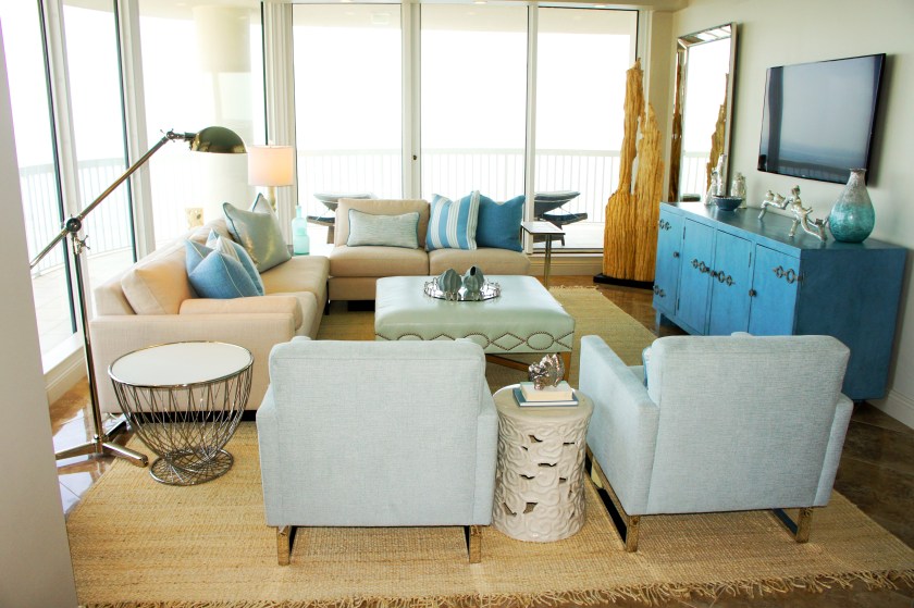 Living Room; coastal modern
