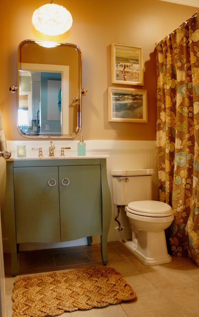 AFTER: Now a quaint cottage bath!