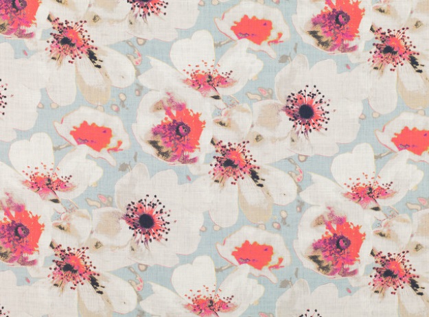 Eden Amaranth by Romo.  I loved all the colors in this fabric, and so it became my color inspiration.